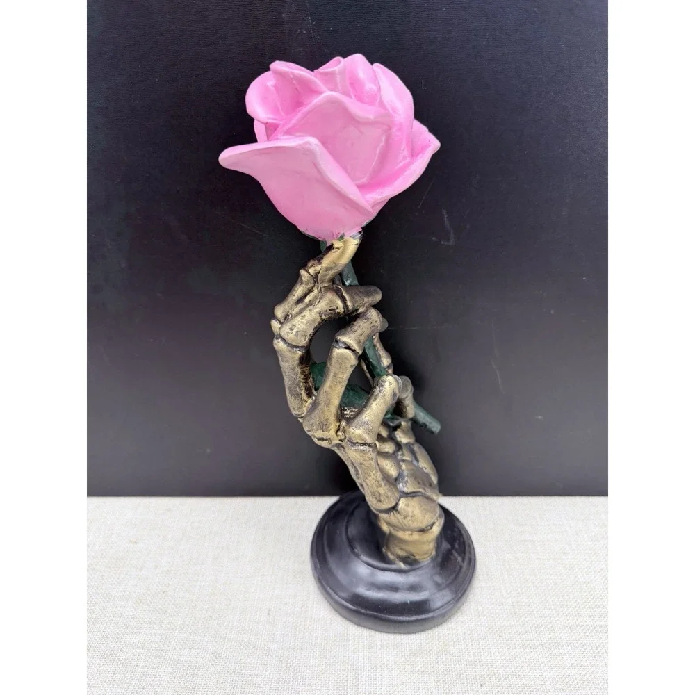 Skeleton Hand Holding Rose Halloween Decor Ashland‎ Gothic Tabletop